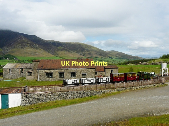 Photo 6"x4" Engine house and train, Threlkeld Quarry Birkett Mire c2011