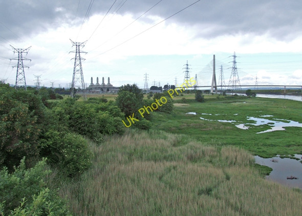 Photo 6"x4" Dee marshes Connah's Quay c2007