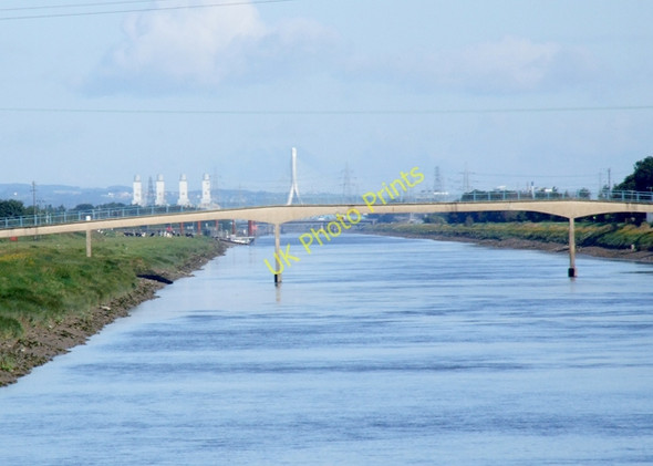 Photo 6"x4" Saltney Ferry footbridge Saltney c2009
