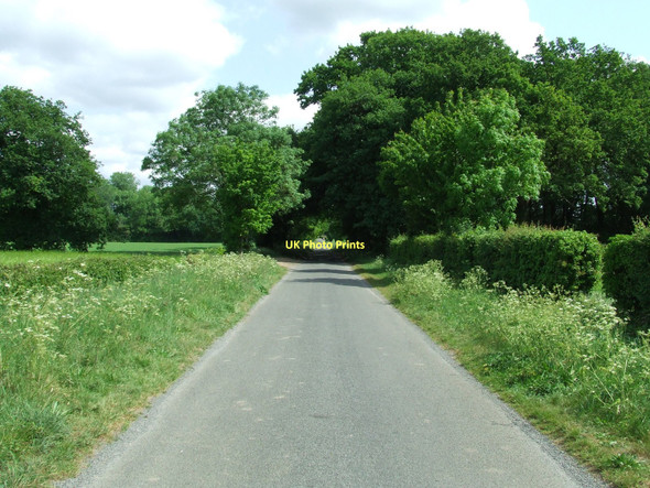 Photo 6"x4" Country Road Watton\/TF9100 c2011