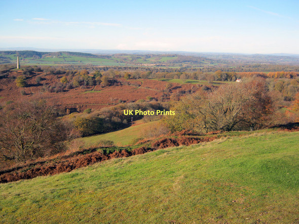 Photo 6"x4" Hillfort ditch on Midsummer Hill Hollybush\/SO7636 c2010