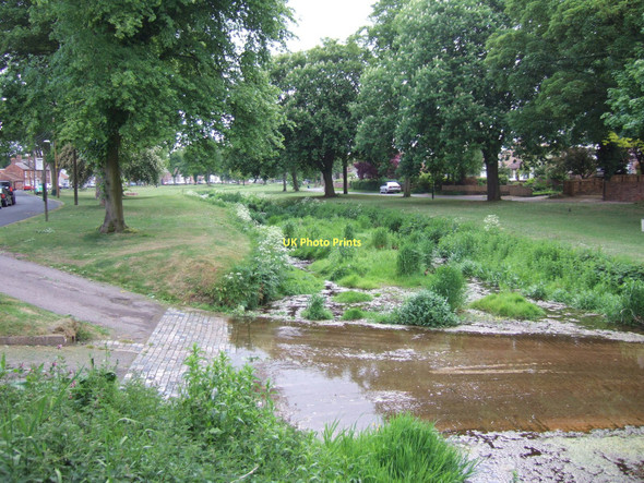 Photo 6"x4" Brompton Beck, Brompton, looking downstream from the ford Northallerton c2011