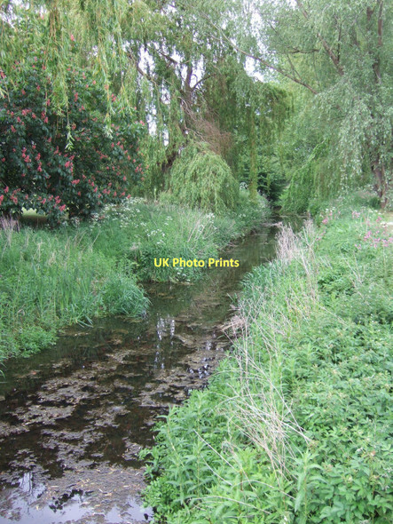 Photo 6"x4" Brompton Beck, Brompton - looking upstream from the ford Northallerton c2011