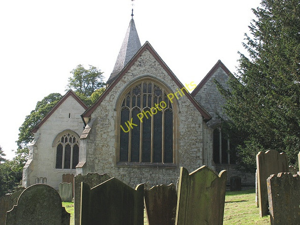 Photo 6"x4" St Katharine's church Merstham:  east end Merstham c2009