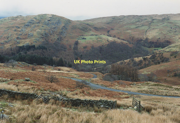 Photo 6"x4" View down the southern slopes of Cwm Einion Coed y Garth c1992