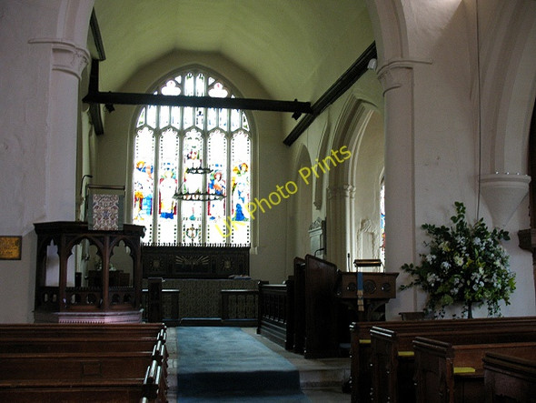 Photo 6"x4" St Katharine's church Merstham:  chancel Merstham c2009