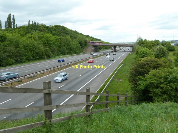 Photo 6"x4" M1 motorway at junction 29, looking north Doe Lea c2011
