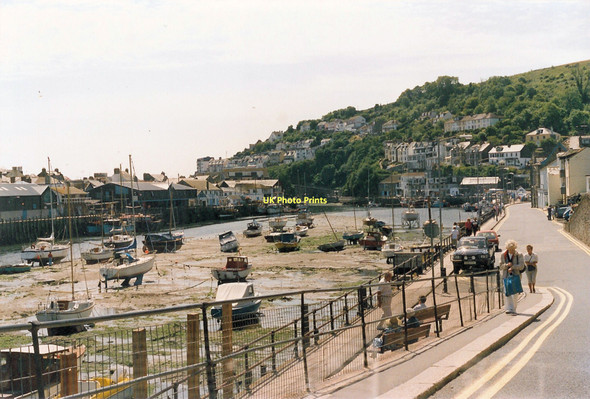Photo 6"x4" Quay Road and Looe Harbour Looe c1992