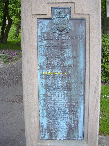 Photo 6"x4" Plaque, Trickett's Memorial Ground, Burnley Road East, Waterfoot, Rossendale Rawtenstall c2011