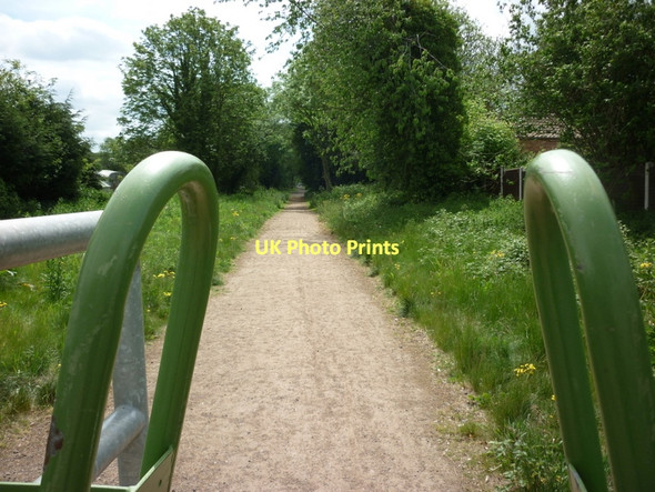 Photo 6"x4" The disused railway line to the East of Belton Bracon c2011