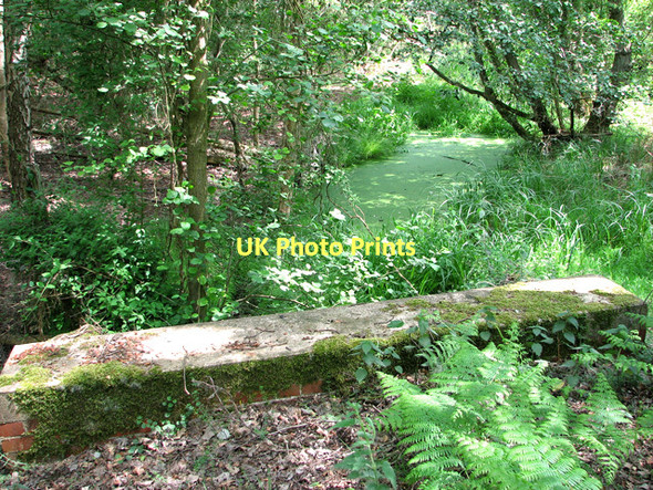 Photo 6"x4" East Suffolk line through Waveney Forest - bridged culvert St Olaves c2011