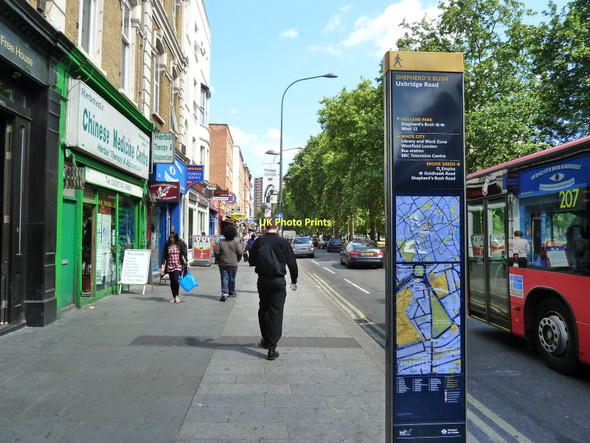 Photo 6"x4" Uxbridge Road, Shepherd's Bush Hammersmith\/TQ2279 c2011