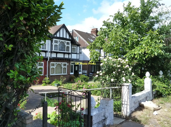 Photo 6"x4" Houses on Western Avenue, west of Hanger Lane Underground station Ealing c2011