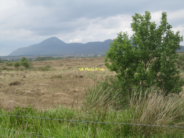 Photo 6"x4" Rough pasture near Carrowkennedy, looking towards Croag Patrick Liscarney c2011