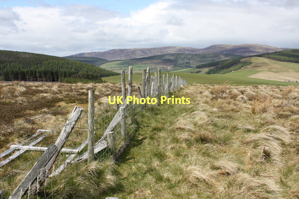 Photo 6"x4" Fence on Carn Sleibhe Auchnarrow c2011