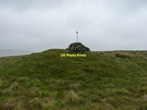 Photo 6"x4" Cairn on the summit of Crug Gynon Source of Afon Tywi c2011