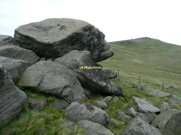Photo 6"x4" Raven Rocks, Meltham Moor Meltham c2011