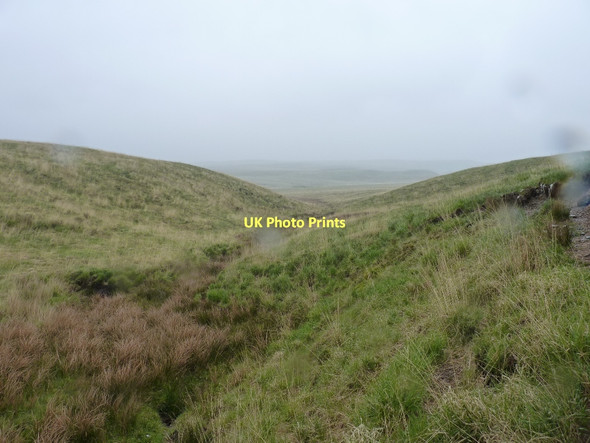 Photo 6"x4" The valley of the Nant y Ffin Crug yr Wyn c2011