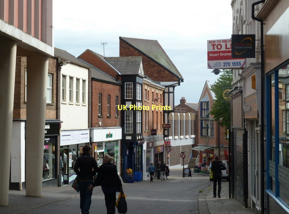Photo 6"x4" Shopping street in Chesterfield Chesterfield\/SK3871 c2011