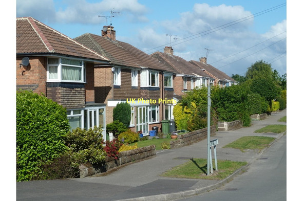 Photo 6"x4" Houses on Hilltop Road, Dronfield Dronfield c2011