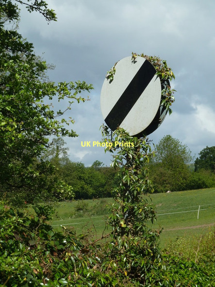 Photo 6"x4" Road sign and fields by Dunston Brook Common Side\/SK3375 c2011