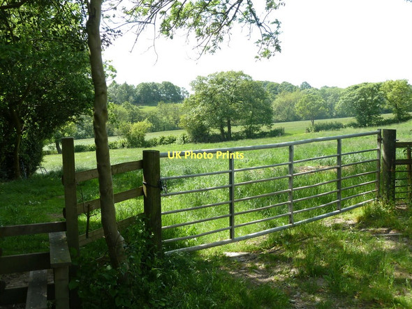 Photo 6"x4" Stile and gate into fields by Cowley Lane Dronfield c2011