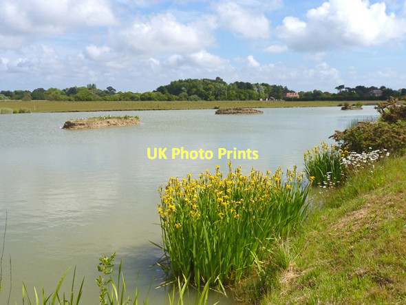 Photo 6"x4" Lake off Iley Lane Lymington c2011