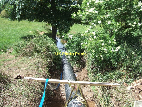 Photo 6"x4" The stream (bed) west of Butt's Bridge Ottery St Mary c2011