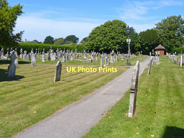 Photo 6"x4" All Saints Churchyard Lymore\/SZ2992 c2011
