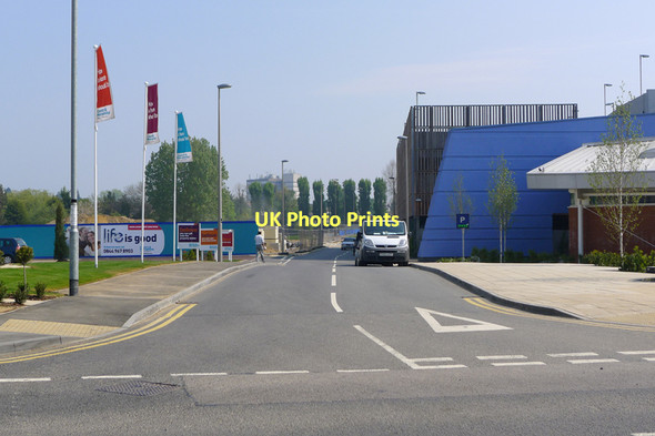 Photo 6"x4" Car Park Service Road, Leisure Centre, Bletchley Water Eaton\/SP8732 c2011