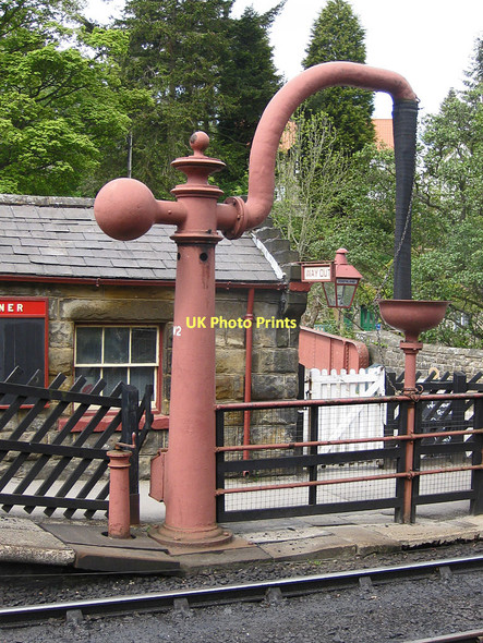 Photo 6"x4" Water crane at Goathland station Goathland c2011