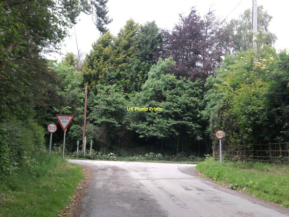 Photo 6"x4" Entering A4103 from Weston Baggard Shucknall c2011