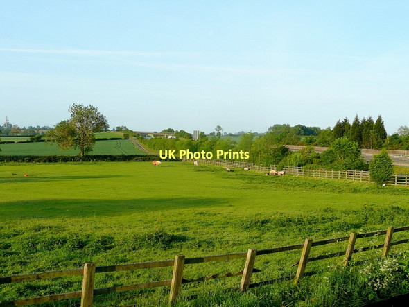 Photo 6"x4" Pasture by the M42 Appleby Magna c2011