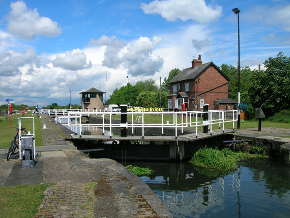 Photo 6"x4" Lock gates, Sykehouse Lock Sykehouse c2011
