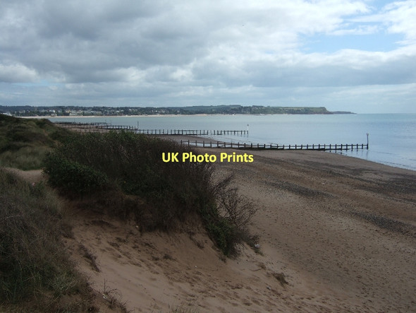 Photo 6"x4" The beach at Dawlish Warren from above groyne number 6 Exmouth c2011