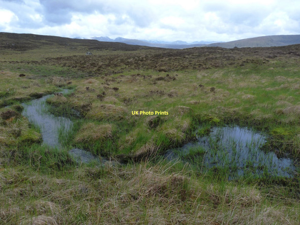 Photo 6"x4" Allt Dubh-mor springs from a boggy bealach Meall a' Phuill\/NN3257 c2011
