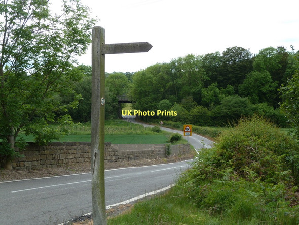 Photo 6"x4" Spinkhill Lane towards the old railway bridge Renishaw c2011