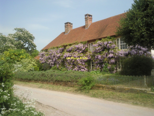 Photo 6"x4" Wisteria on cottage at Warminghurst Warminghurst c2011