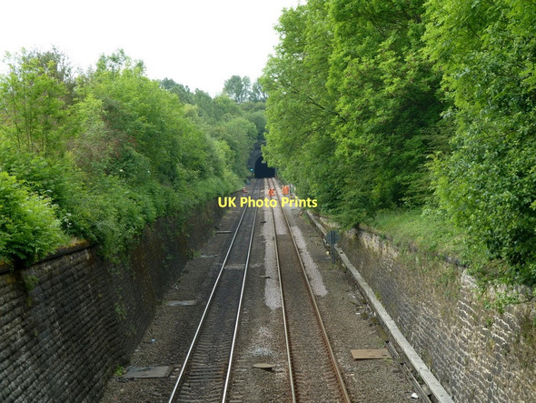 Photo 6"x4" Railway cutting towards Clay Cross tunnel Clay Cross c2011