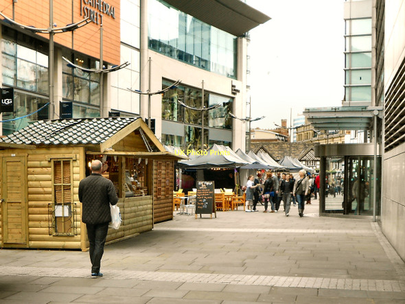 Photo 6"x4" Spring Market, New Cathedral Street Manchester c2011