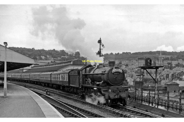 Photo 6"x4" Paddington - Weston-super-Mare express leaving Bath Spa Bath\/ST7464 c1962
