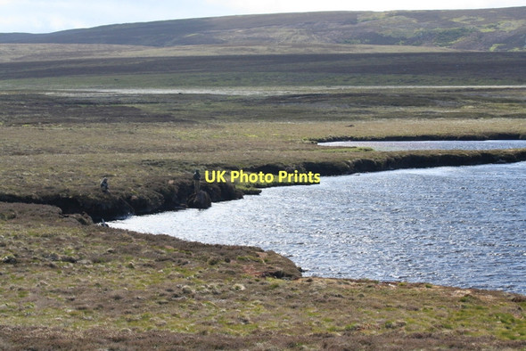 Photo 6"x4" Lochindorb; the southern shore Carn an Druim Ruaidh c2011