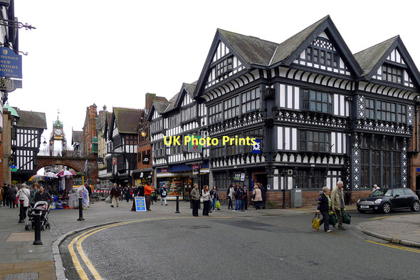 Photo 6"x4" Eastgate Street from Foregate Street, Chester Chester c2011