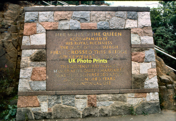 Photo 6"x4" Forth Road Bridge (plaque) Queensferry\/NT1278 c1978