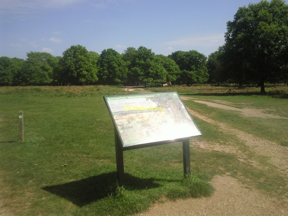 Photo 6"x4" Information board in Richmond Park Kingston Upon Thames c2011