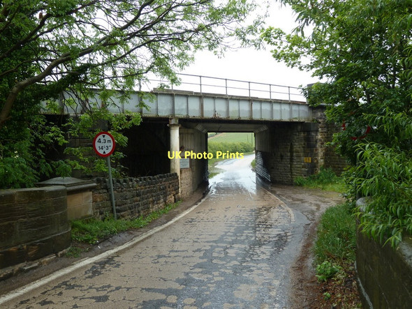 Photo 6"x4" Railway bridge from river bridge, Staveley Lane Staveley\/SK4374 c2011