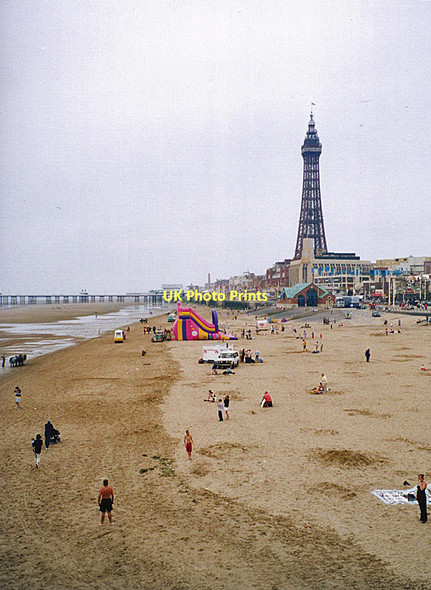 Photo 6"x4" Blackpool Beach Blackpool\/SD3136 c2002