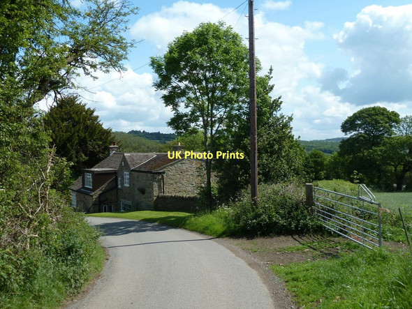 Photo 6"x4" Unthank Lane, bend and house Unthank\/SK3076 c2011