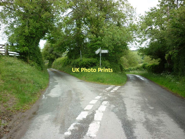 Photo 6"x4" Both roads lead to Edgton Edgton c2011