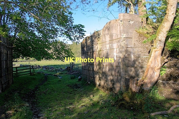 Photo 6"x4" Dismantled Railway Bridge Tullybannocher c2011